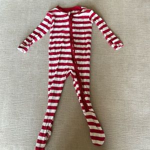 Christmas Sleeper Onesie bamboo 9-12mo